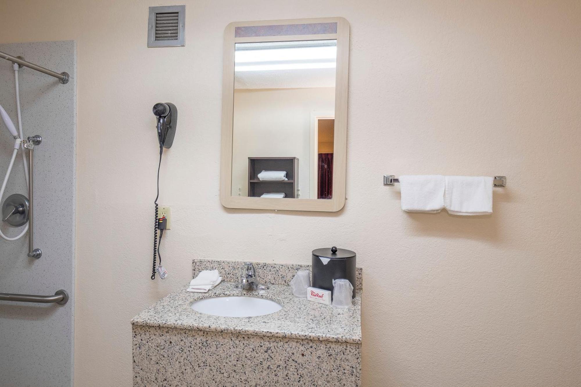 Standard Room with Two Double Beds Disability Access Roll-In Shower Non-Smoking